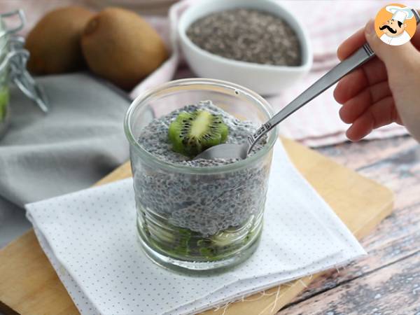 Pudding con semi di chia e Kiwi - Preparazione tappa 3