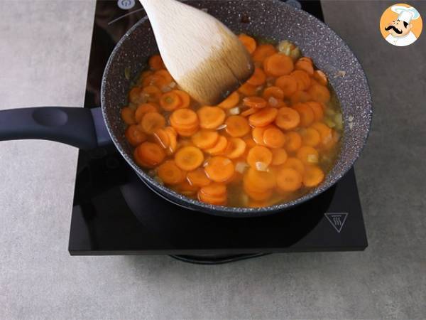Medaglioni di lenticchie corallo e carote - Preparazione tappa 1