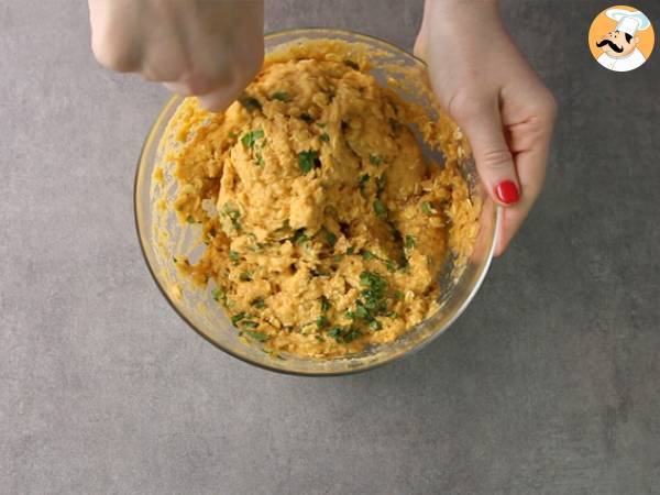 Medaglioni di lenticchie corallo e carote - Preparazione tappa 4