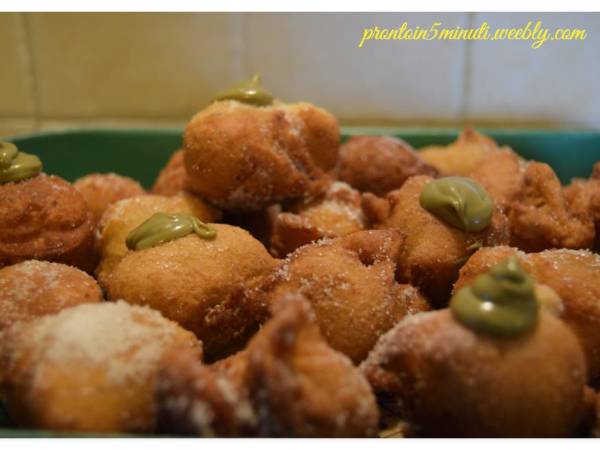 Castagnole al Pistacchio - Preparazione tappa 1