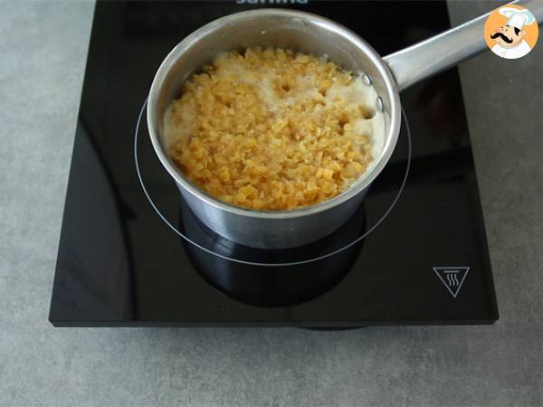 Hummus di lenticchie corallo - Preparazione tappa 1