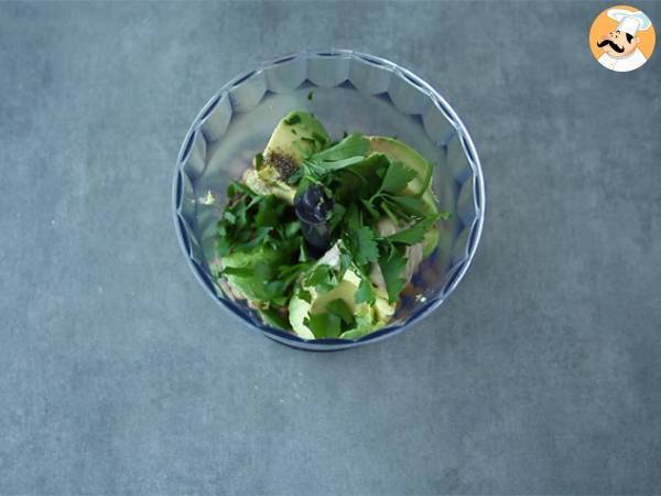 Hummus di avocado - Preparazione tappa 1