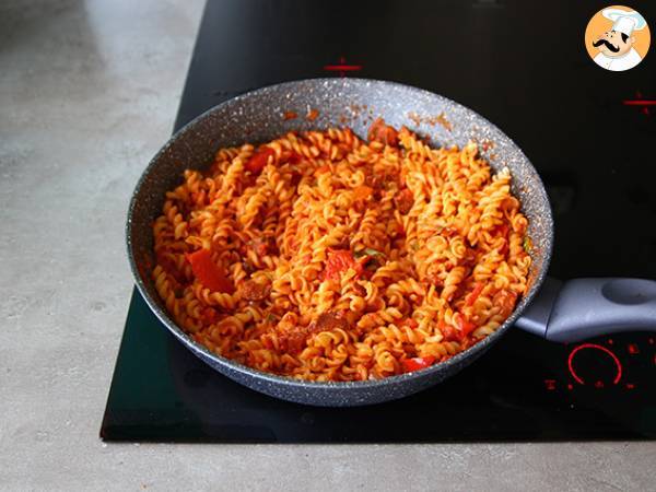 Fusilli con sugo di chorizo - Preparazione tappa 5