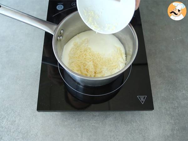 Salsa al formaggio per Tacos e cheeseburger - Preparazione tappa 1