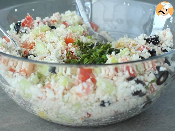 Taboulé di cavolfiore 100% veggie - Preparazione tappa 2