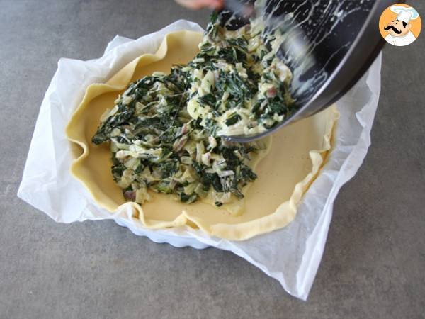 Torta salata con bietole ed Emmental, ricetta vegetariana - Preparazione tappa 5