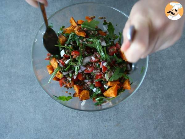 Insalata di lenticchie e patate dolci - Preparazione tappa 3