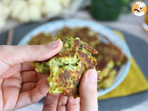 Frittelle di cavolfiore e broccoli aromatizzate al curry - Preparazione tappa 5