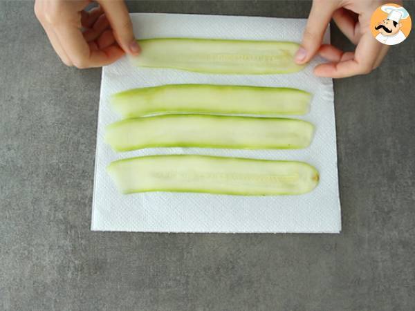 Lasagne di zucchine con ricotta e spinaci - Preparazione tappa 1