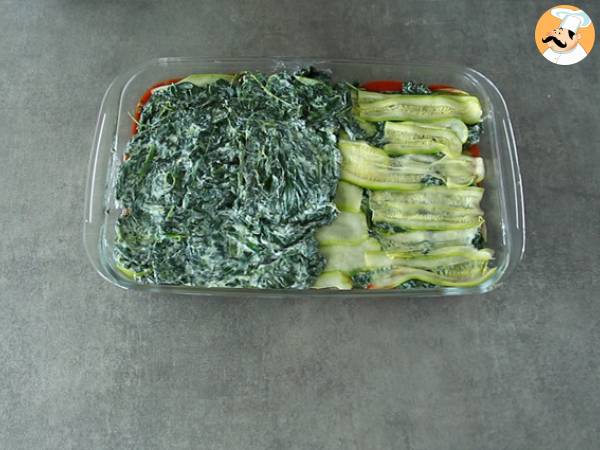 Lasagne di zucchine con ricotta e spinaci - Preparazione tappa 5