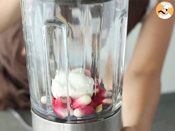 Zuppa fredda di ravanelli - Preparazione tappa 1