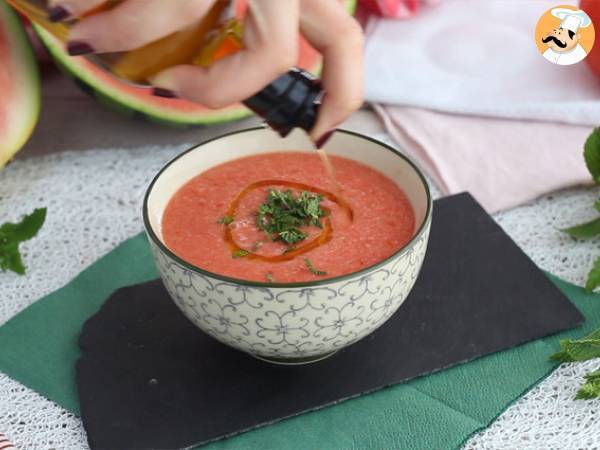 Zuppa fredda con pomodori e anguria - Preparazione tappa 2
