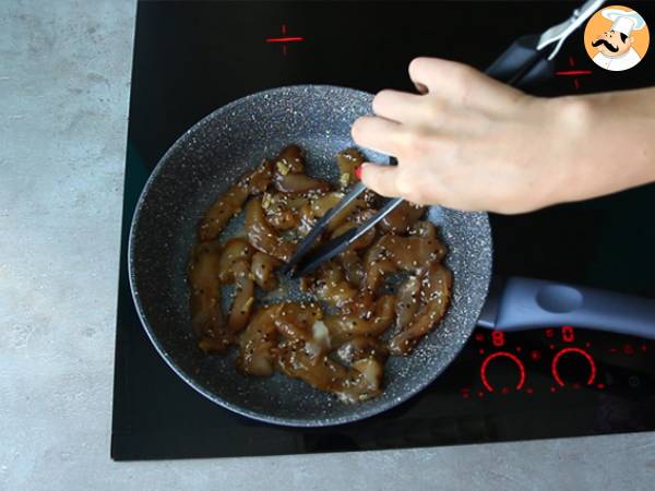 Pollo marinato con salsa di soia e miele - Preparazione tappa 4