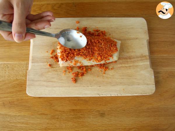 Merluzzo in crosta di Chorizo - Preparazione tappa 2