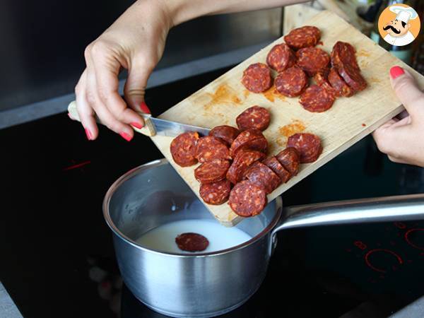 Rillettes di chorizo - Preparazione tappa 2