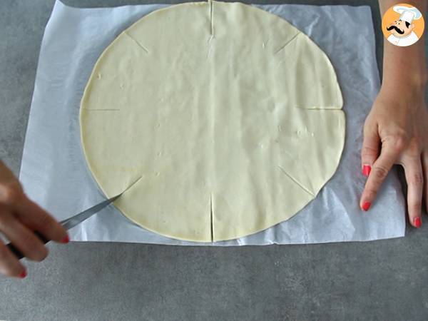 Stella di sfoglia con frutta fresca - Preparazione tappa 1