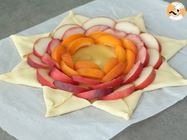 Stella di sfoglia con frutta fresca - Preparazione tappa 3