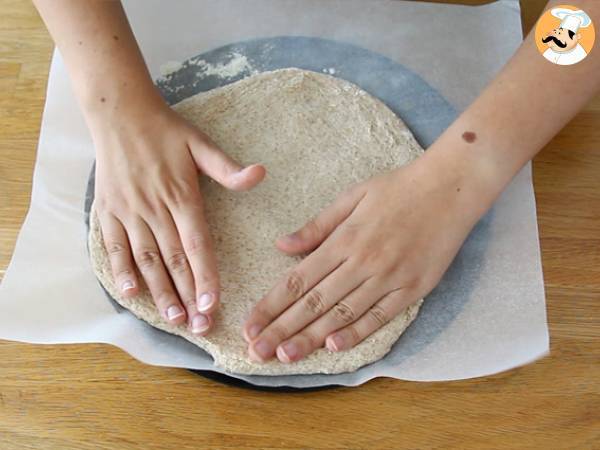 Focaccia semintegrale con pomodorini - Preparazione tappa 3