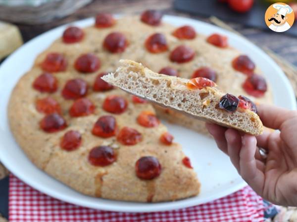 Focaccia semintegrale con pomodorini - Preparazione tappa 6
