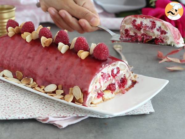 Tronchetto tiramisù ai lamponi per Natale - Preparazione tappa 12