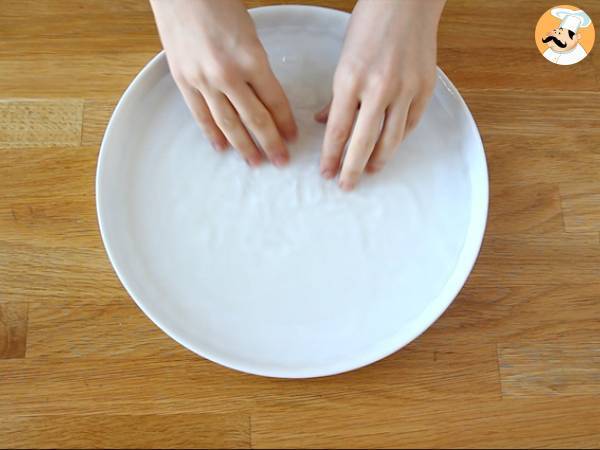 Involtini di sfoglia di riso con pollo e gamberi - Preparazione tappa 4