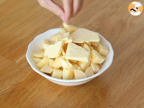 Pudding di mele e caramello - Preparazione tappa 2