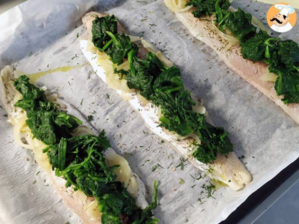 Merluzzo in crosta con spinaci - Preparazione tappa 3