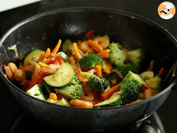 Wok di verdure, gamberi e zenzero - Preparazione tappa 4