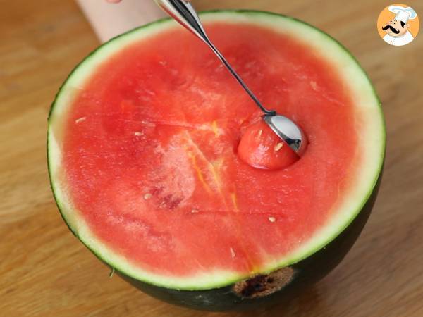 Insalata di melone estiva - Preparazione tappa 2