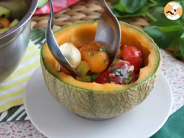 Insalata di melone estiva - Preparazione tappa 4