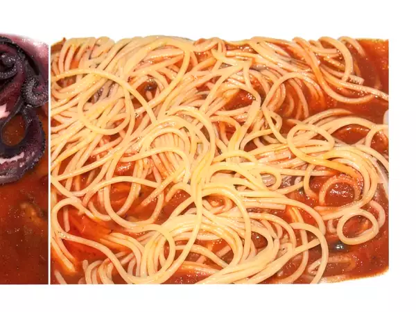 Spaghettoni con polpo alla napoletana - Preparazione tappa 2