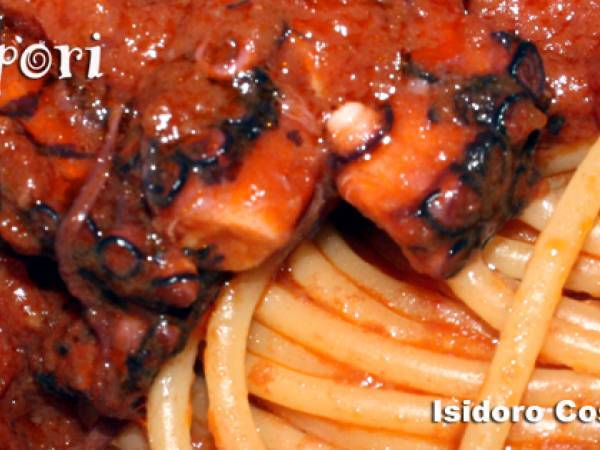 Spaghettoni con polpo alla napoletana - Preparazione tappa 3
