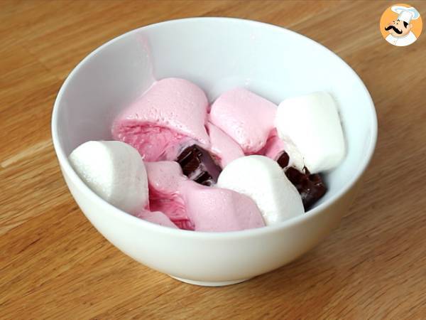 Popcorn con cioccolato e marshmallows - Preparazione tappa 3