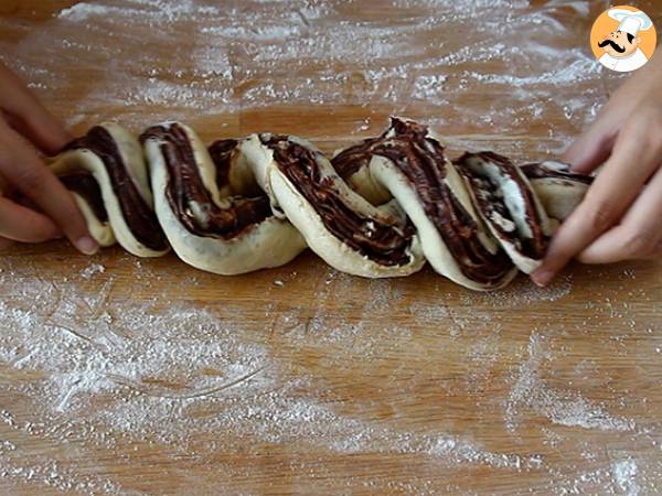 Babka con cioccolato e nocciole - Preparazione tappa 7