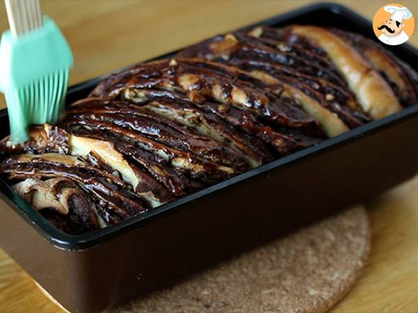 Babka con cioccolato e nocciole - Preparazione tappa 9