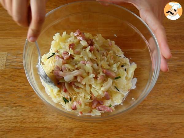Patate ripiene al forno con pancetta e formaggio - Preparazione tappa 3