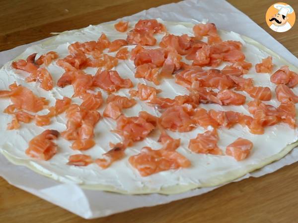 Alberelli di sfoglia al salmone - Preparazione tappa 2