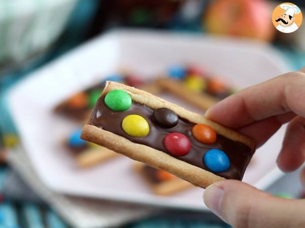 Biscotti con cioccolato e smarties - Preparazione tappa 8