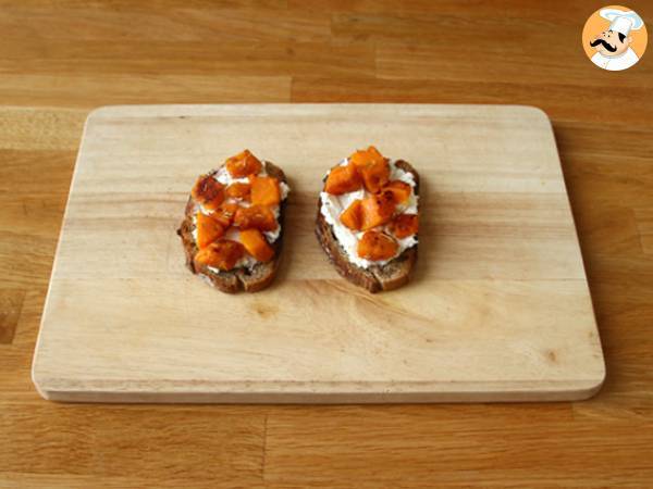 Bruschette zucca e ricotta - Preparazione tappa 2