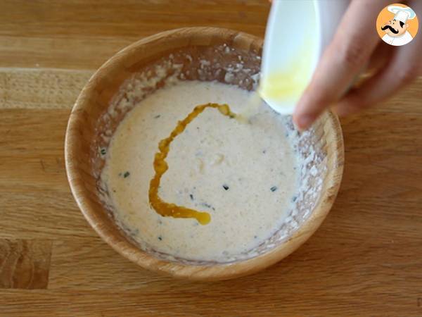 Waffle salati ripieni con salmone affumicato e formaggio fresco - Preparazione tappa 3