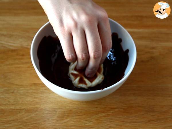 Mini waffle al cioccolato - Preparazione tappa 5