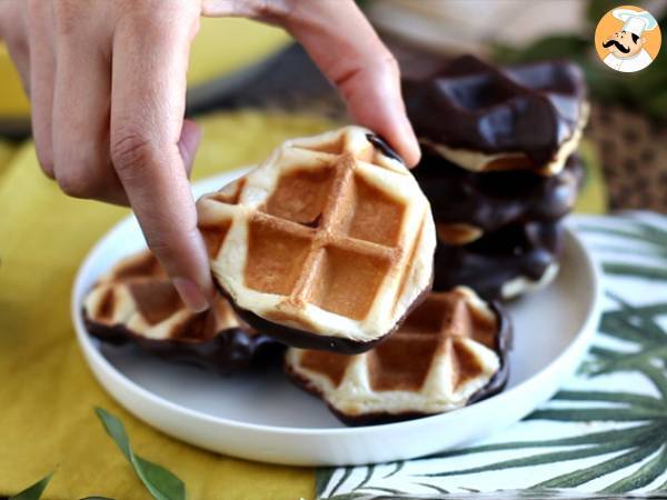 Mini waffle al cioccolato - Preparazione tappa 6