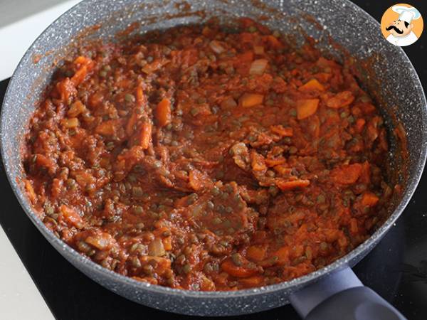 Spaghettoni con salsa vegetariana - Preparazione tappa 3