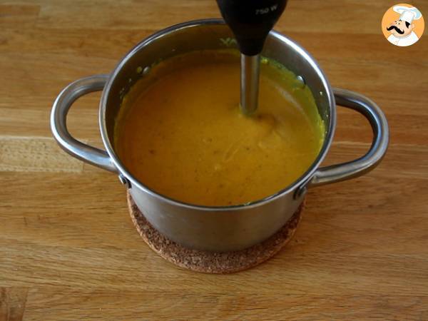 Zuppa di lenticchie corallo e zucca - Preparazione tappa 3