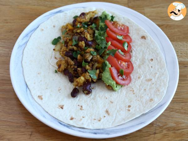 Fajitas vegetariane con proteine di soia - Preparazione tappa 4