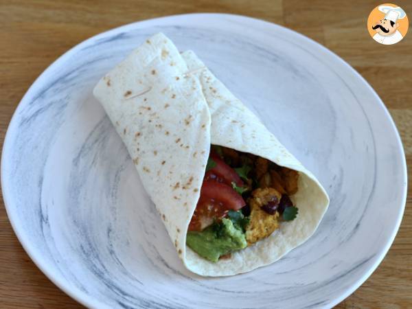 Fajitas vegetariane con proteine di soia - Preparazione tappa 5