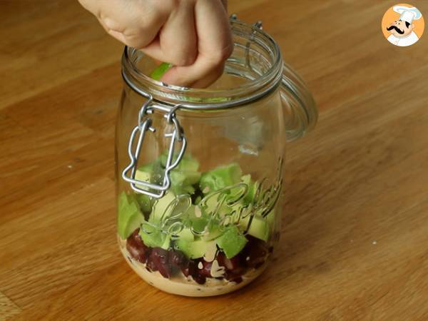 Insalata messicana in barattolo (Salad Jar) - Preparazione tappa 3