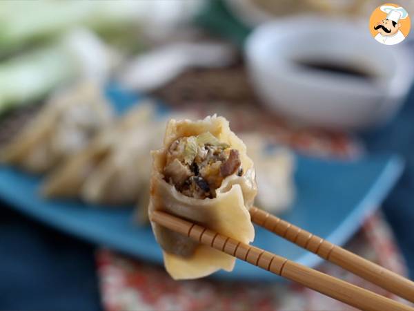 Gyoza di pollo con funghi e carote - Preparazione tappa 12