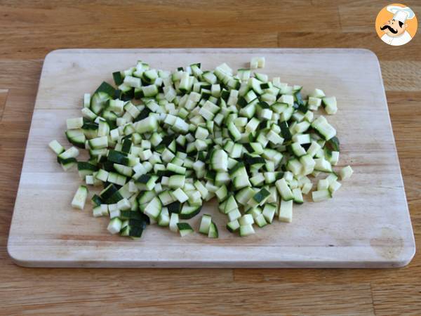 Insalata di zucchine crude, caprino e limone - Preparazione tappa 2