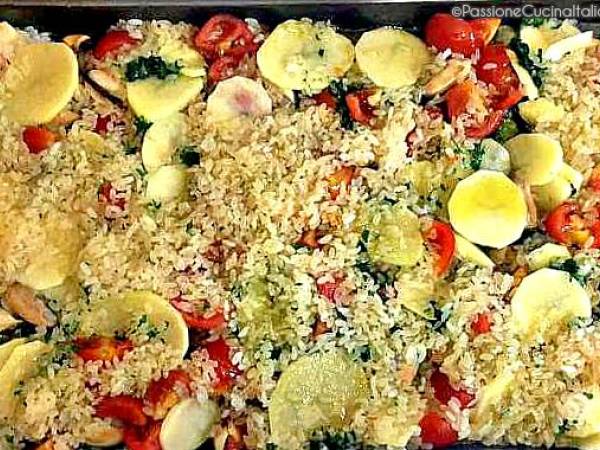 Tiella di Riso con Patate e Cozze - Preparazione tappa 6
